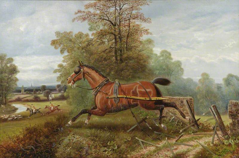 The Runaway Carriage-Horse
