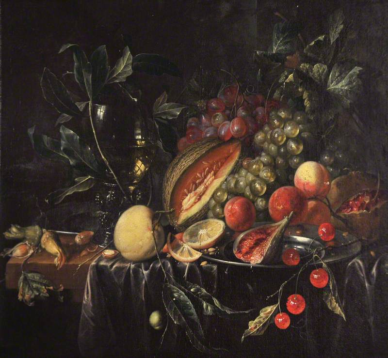 Still Life with Pewter Plate and Fruits