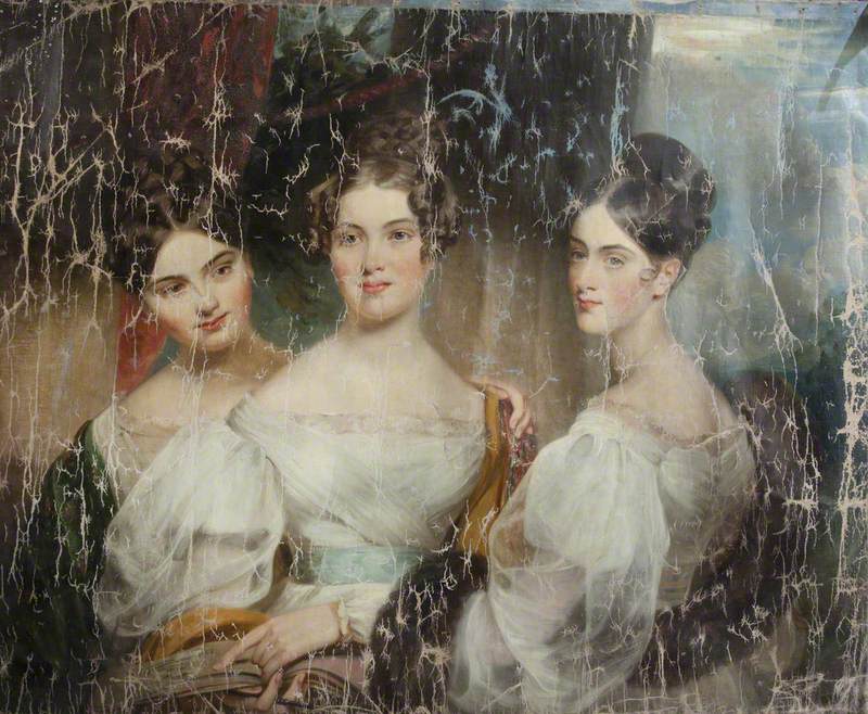 The Misses Macdonald (Caroline Sophia Macdonald, d.1887, the Honourable Mrs Charles Cust; Emma Hamilla Macdonald, d.1852, Mrs Wodehouse; Louisa Emily Macdonald, d.1897, Mrs Fitzroy)