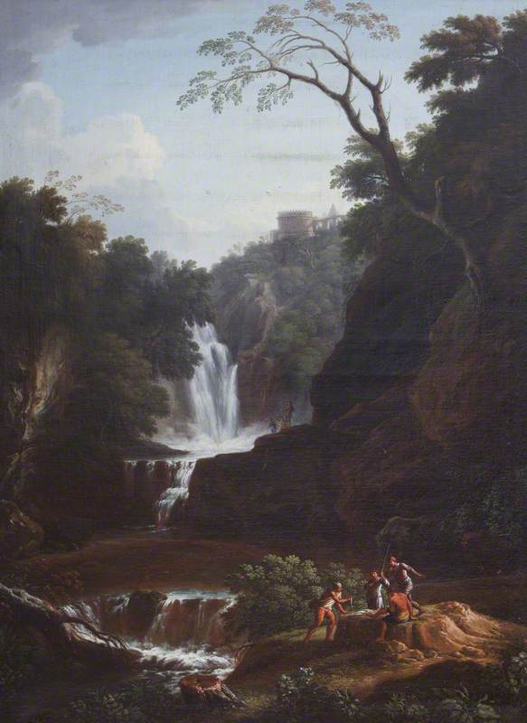 Capriccio of a Waterfall with the Tomb of Cecilia Metella