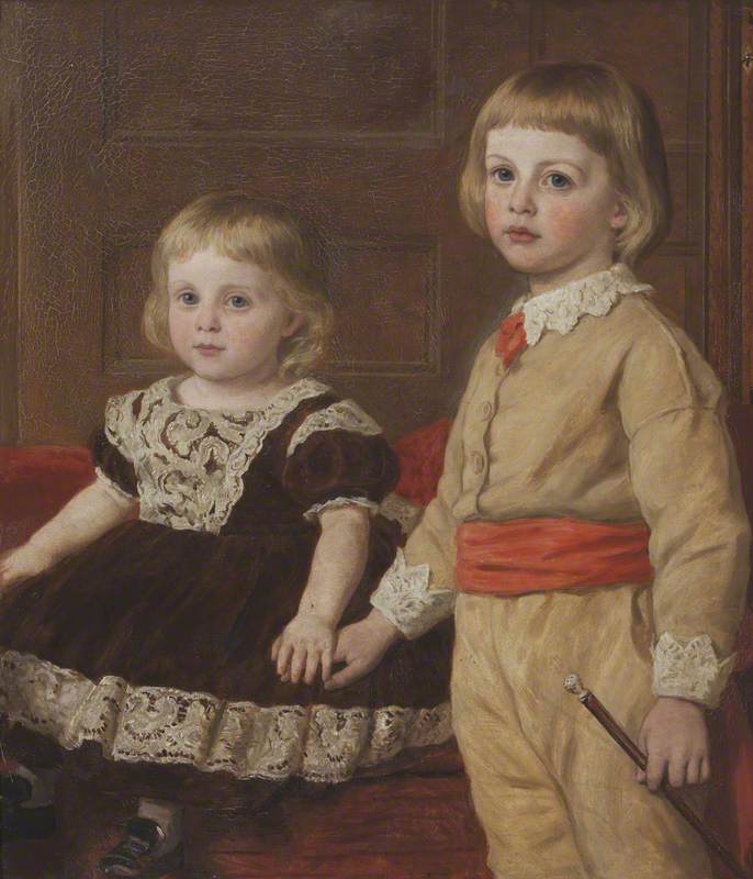 Stephen Langton Massingberd (1869–1925), and His Sister, Mary Langton Massingberd (1871–1950), Later Mrs Hugh Maude de Fellenburg Montgomery, as Children