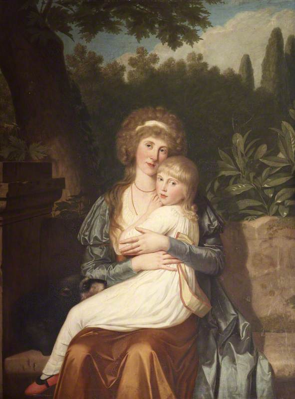 Elizabeth Drummond (d.1818), Lady Hervey, and Her Daughter Elizabeth Catherine Caroline Hervey (1780–1803), Later The Honourable Mrs Charles Rose Ellis