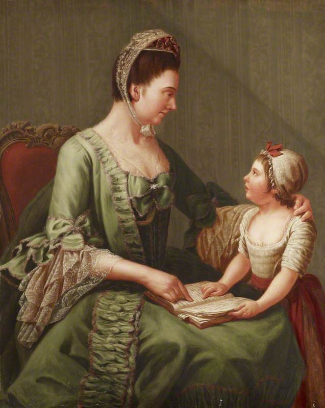 Elizabeth Davers (1730–1800), Countess of Bristol, and Her Daughter Lady Louisa Theodosia Hervey (1770–1821), Later Countess of Liverpool