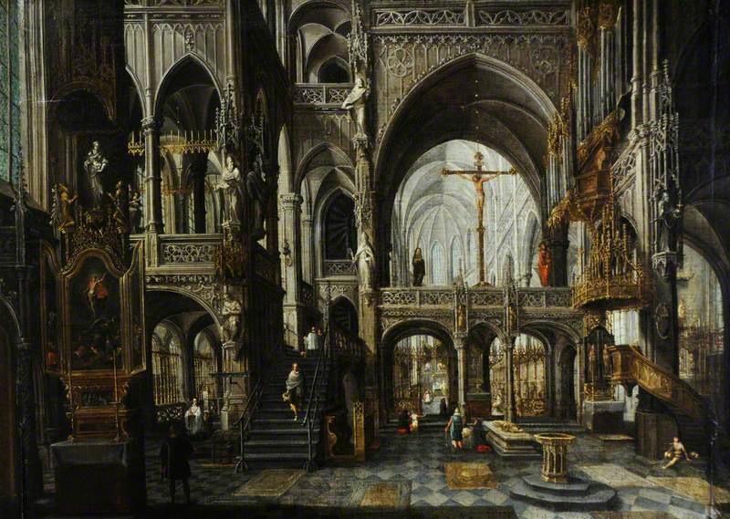 Interior of the Church of Saint Peter at Louvain