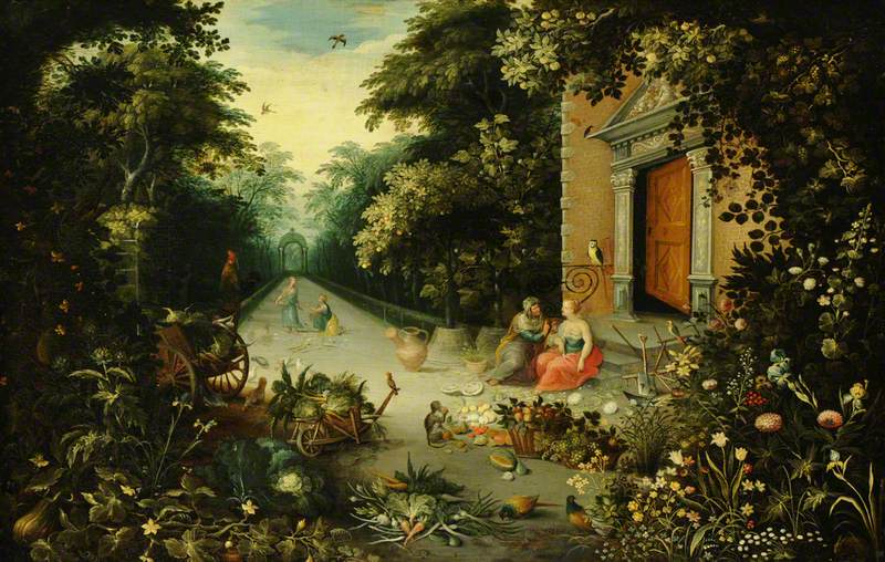 A Garden with Vertumnus and Pomona