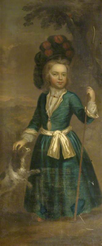 Portrait of a Boy in a Large Feathered Cap