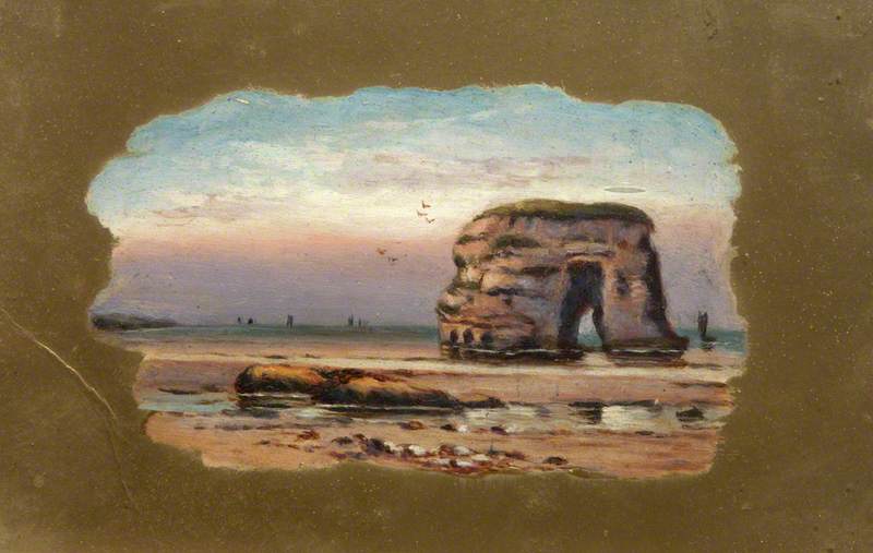 Coastal Scene, with Marsden Rock