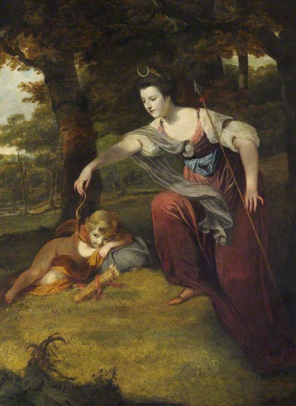 Diana Disarming Cupid: Elizabeth Dashwood (1741–1832), Duchess of Manchester, and Her Son George Montagu (1763–1772), Viscount Manderville