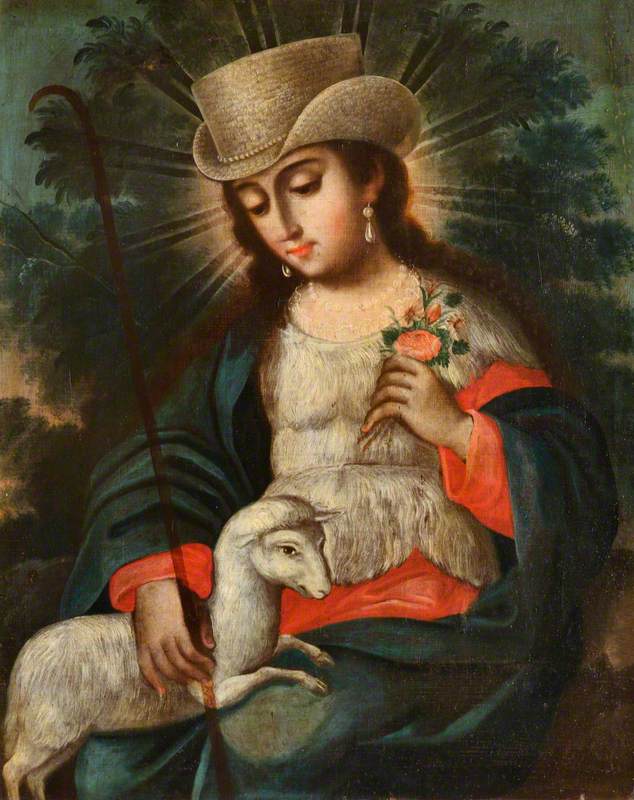 Saint Rose of Lima (1586–1618), with a Lamb