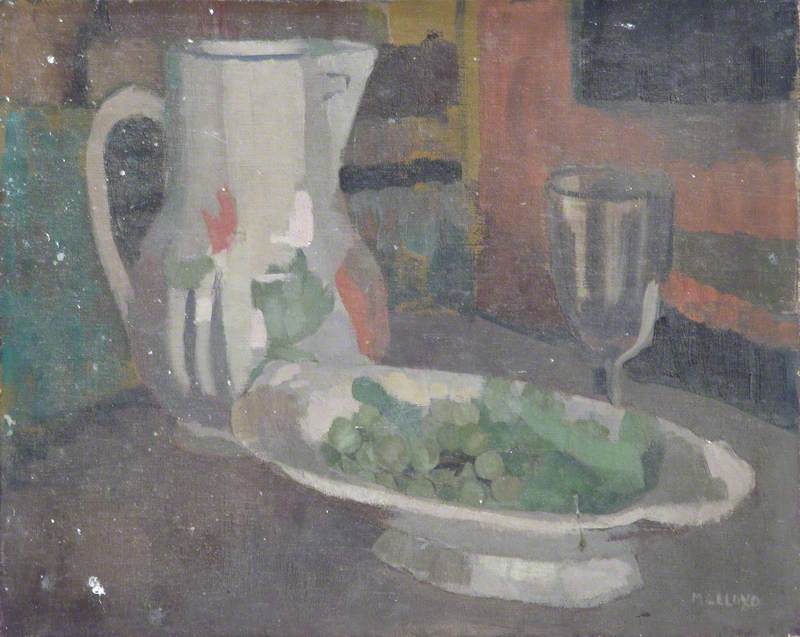 Still Life of a Jug, Glass and Platter