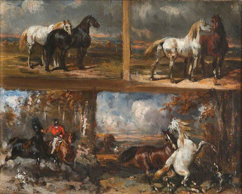 Four Studies of Horses