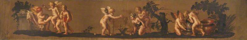 Cupids and Putti Playing Croquet and Other Games