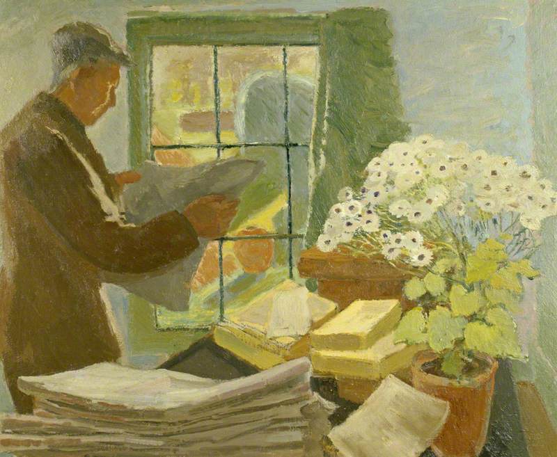 Leonard Sidney Woolf (1880–1969), at a Window in Monk's House