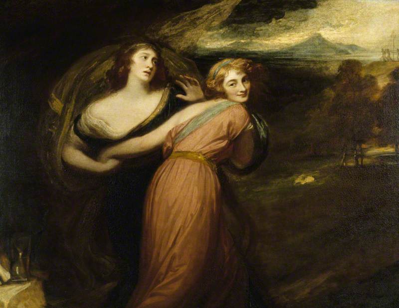 Mirth and Melancholy (Miss Wallis, Later Mrs James Campbell)