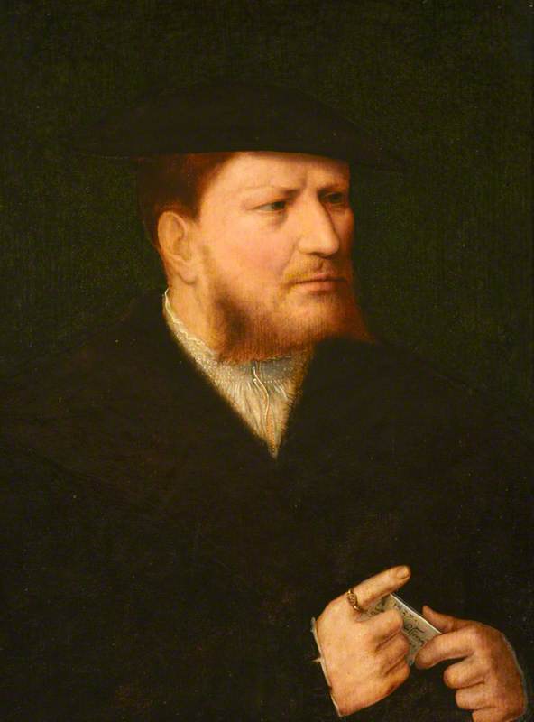 Portrait of an Unknown Man in Black with a Letter