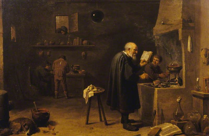 The Alchemist in His Laboratory