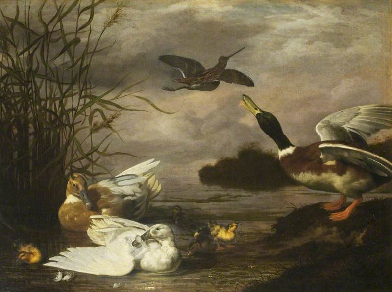 Loch with Wild Ducks and a Woodcock