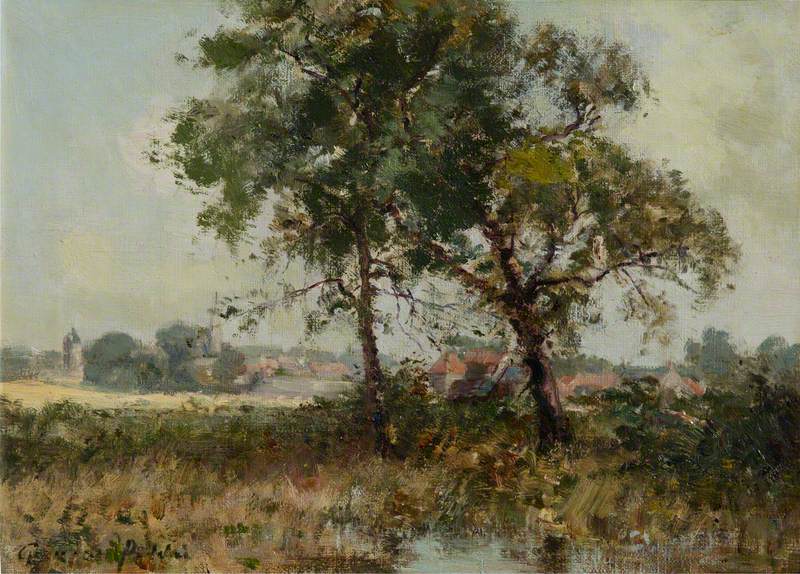 A Village Landscape with Trees