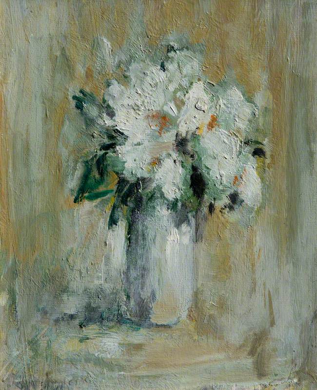 White Rhododendrons in a Vase