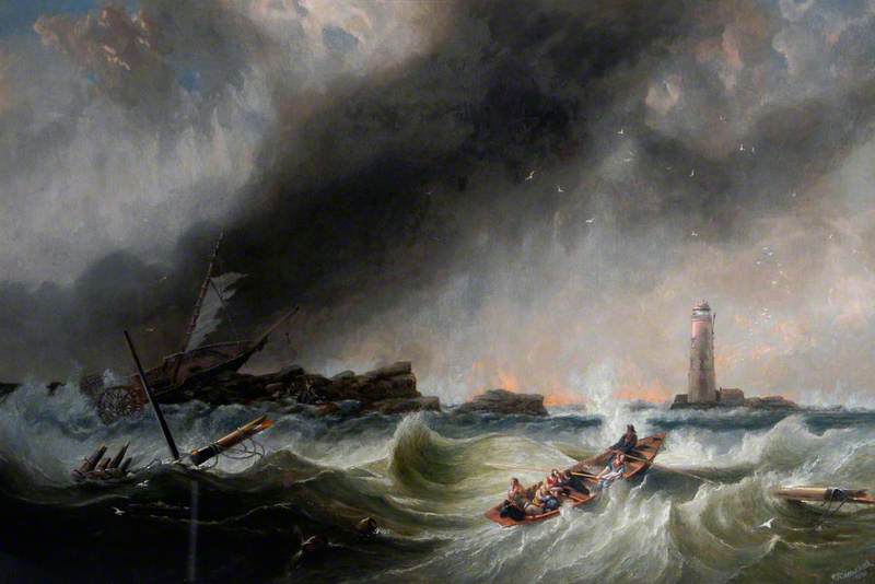 William and Grace Darling Returning with the SS 'Forfarshire' Survivors