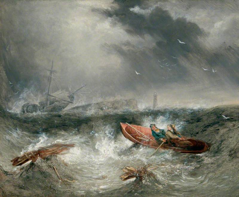 William and Grace Darling Going to the Rescue of the SS 'Forfarshire'