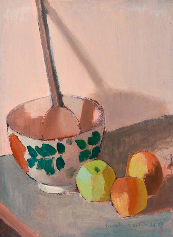Still Life with Bowl, Spoon and Apples