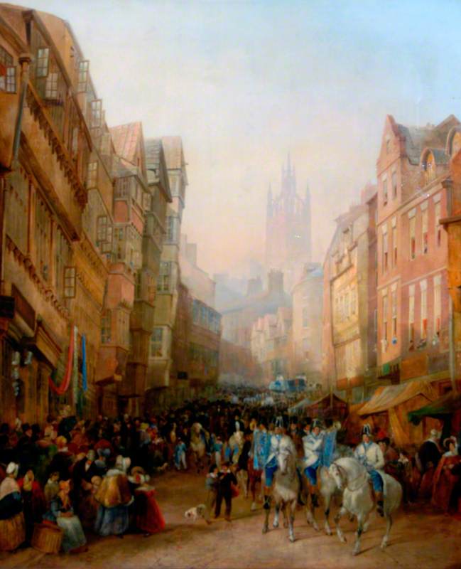 The Side, Newcastle upon Tyne, Sheriff's Procession to Meet the Judges
