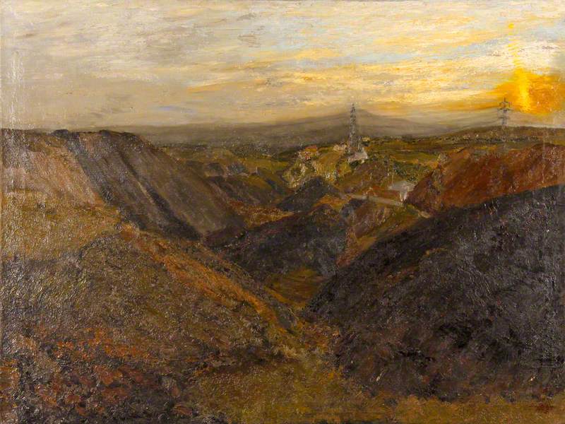 Coal Tips, Llanelly Hill, Sunrise