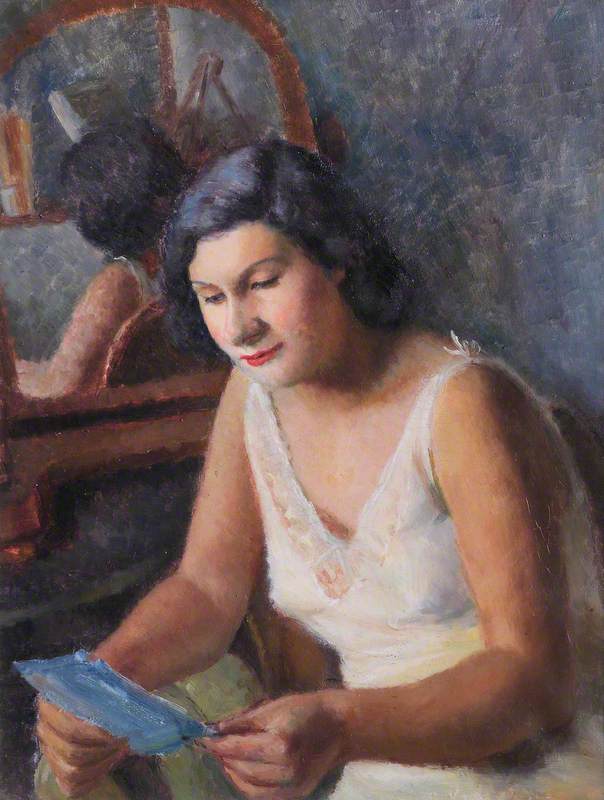 Girl Reading Letter