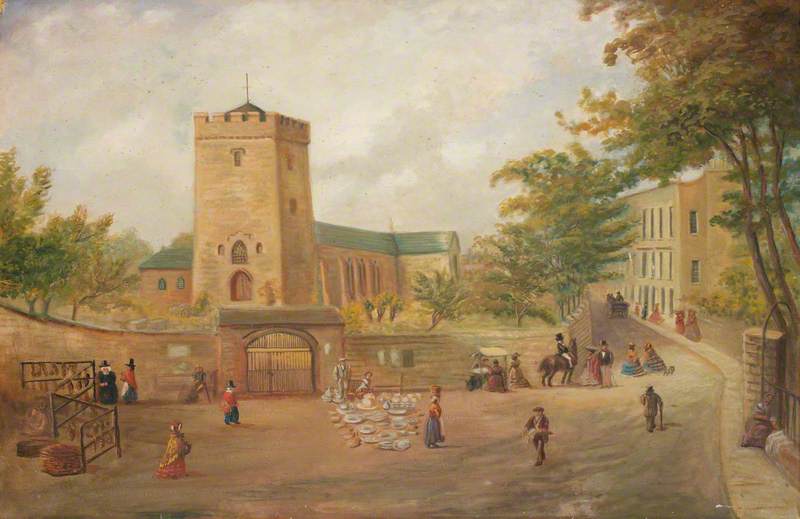 Llanelli Church and Market, 1821