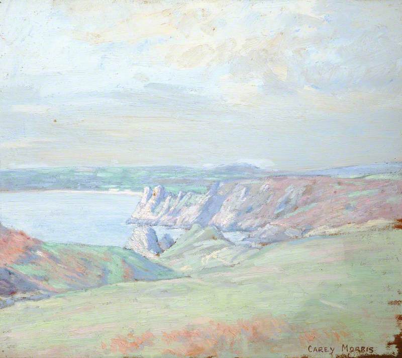 Three Cliffs Bay Gower, Morning
