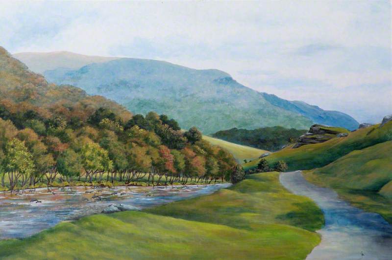 A Scene of the Upper Towy Valley, near Rhandirmwyn