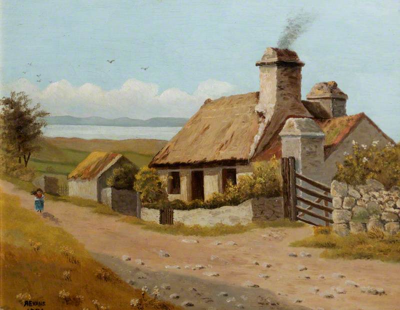 Thatched Cottage Landscape