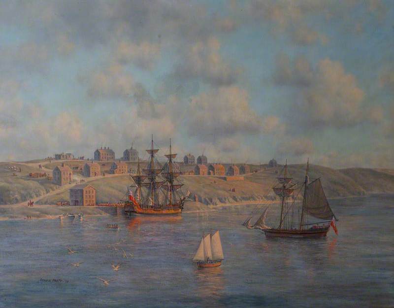 A View of Milford Haven, Wales, 1798