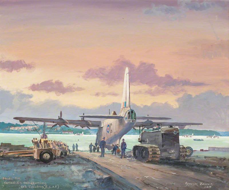 Study for 'Canadian Homecoming' (422 Squadron RCAF)