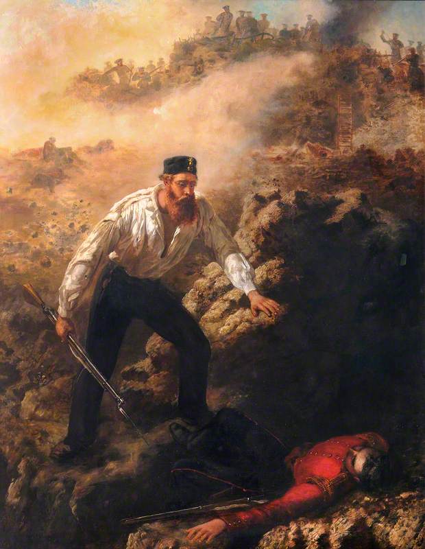 Corporal Robert Shields Winning His VC at Sebastopol, 1855