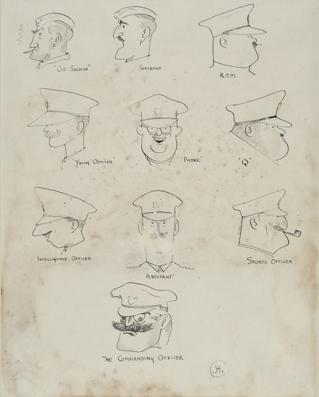 Caricatures of the Commanding Officer and Personalities of 1 Royal Welch Fusiliers