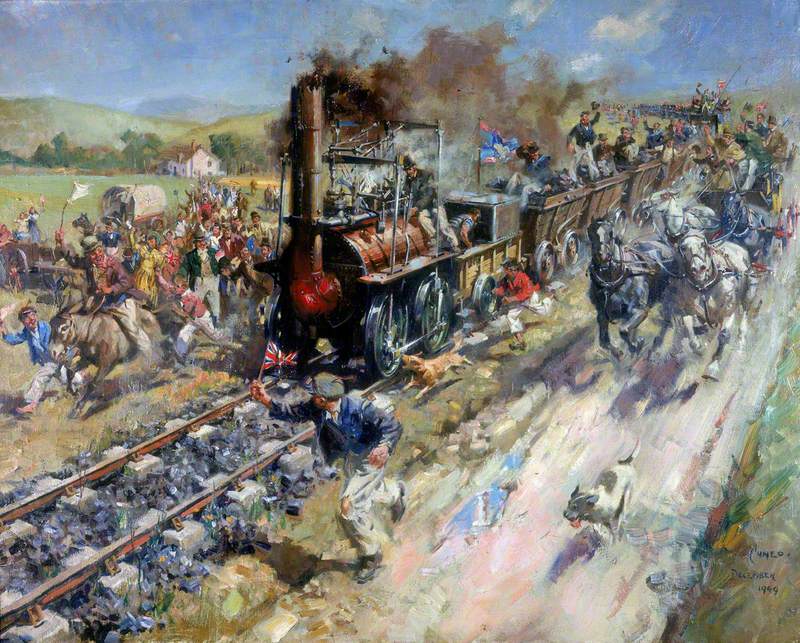 The Opening of the Stockton and Darlington Railway, 1825