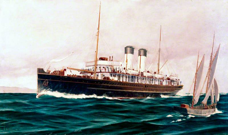 South Eastern and Chatham Railway Turbine Steamer 'The Queen'