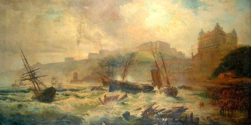 Terrific Gale in the South Bay, 1860