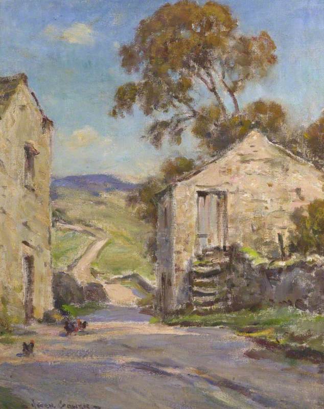 Village Lane with Chickens; Beckermonds, Upper Wharfedale