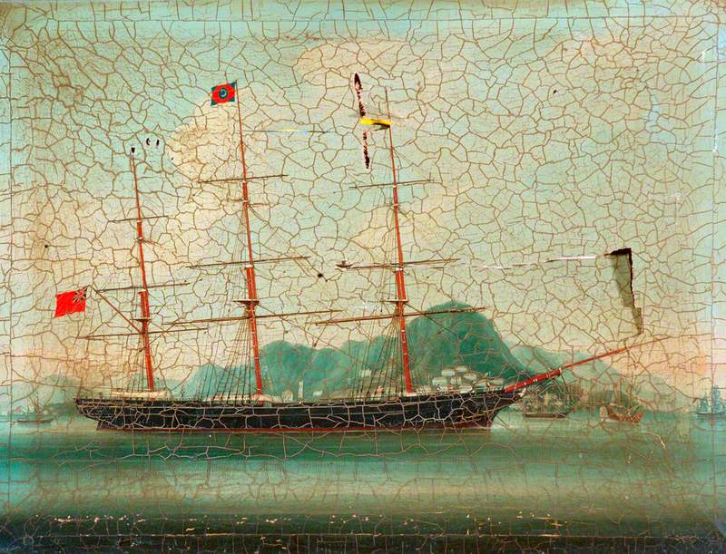 A British Tea Clipper in a Chinese Anchorage