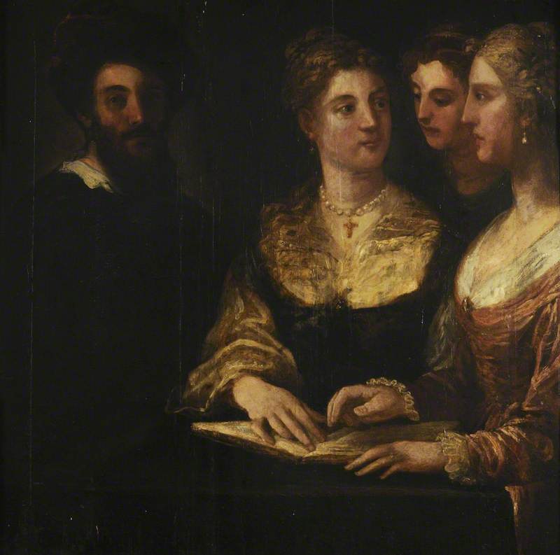 A Concert: Three Ladies Singing, a Gentleman on the Left