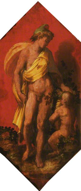 Bacchus, with a Baby Satyr