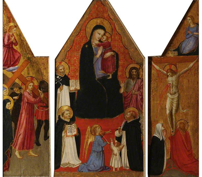 Triptych, the Virgin and Child with Four Saints