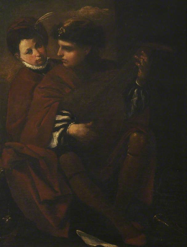 A Young Man Playing the Lute