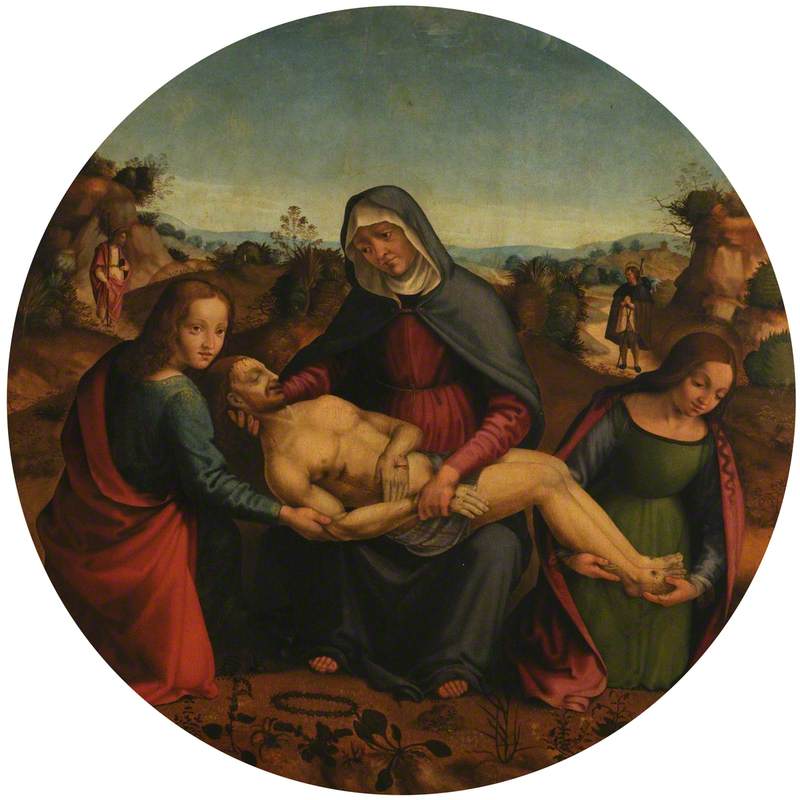 The Lamentation of Christ with Saint John and Saint Mary Magdalen