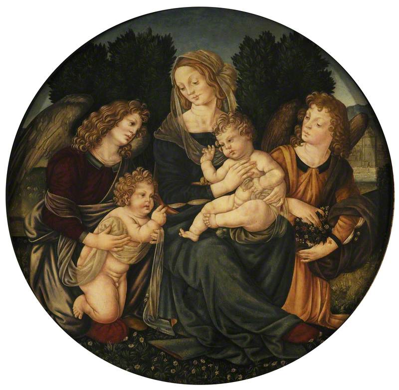 Madonna and Child with Saint John and Two Angels