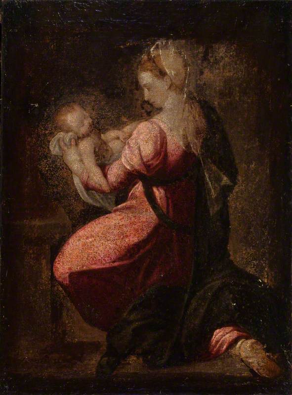 The Virgin Kneeling with the Christ Child in Her Arms