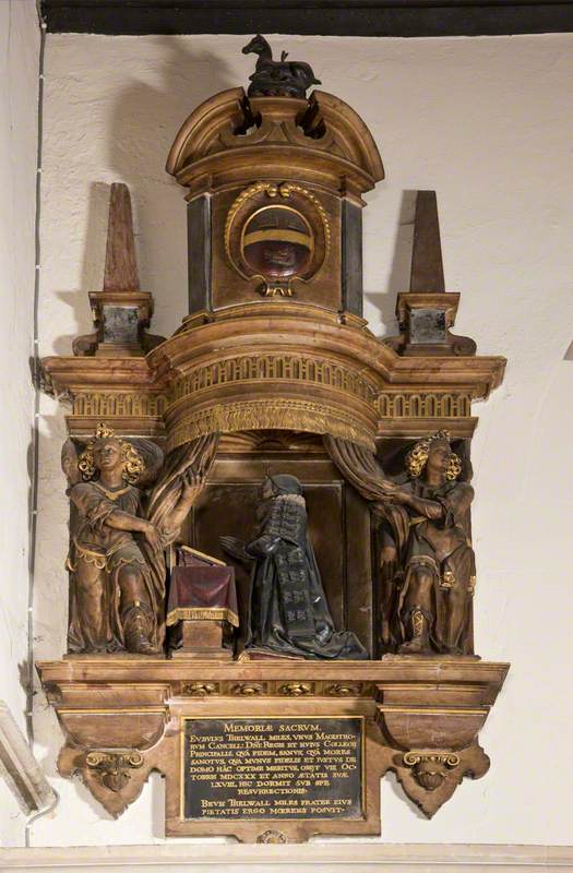 Monument to Sir Eubule Thelwall (c.1557–1630), Principal of Jesus College (1621–1630)
